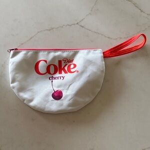 Diet Coke Cherry Wristlet Pouch - Red and White
